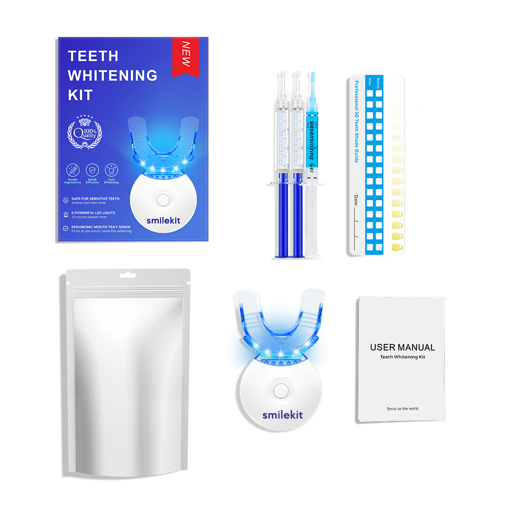 Teeth Whitening Toothpaste - Teeth Whitening Kit - 5X LED