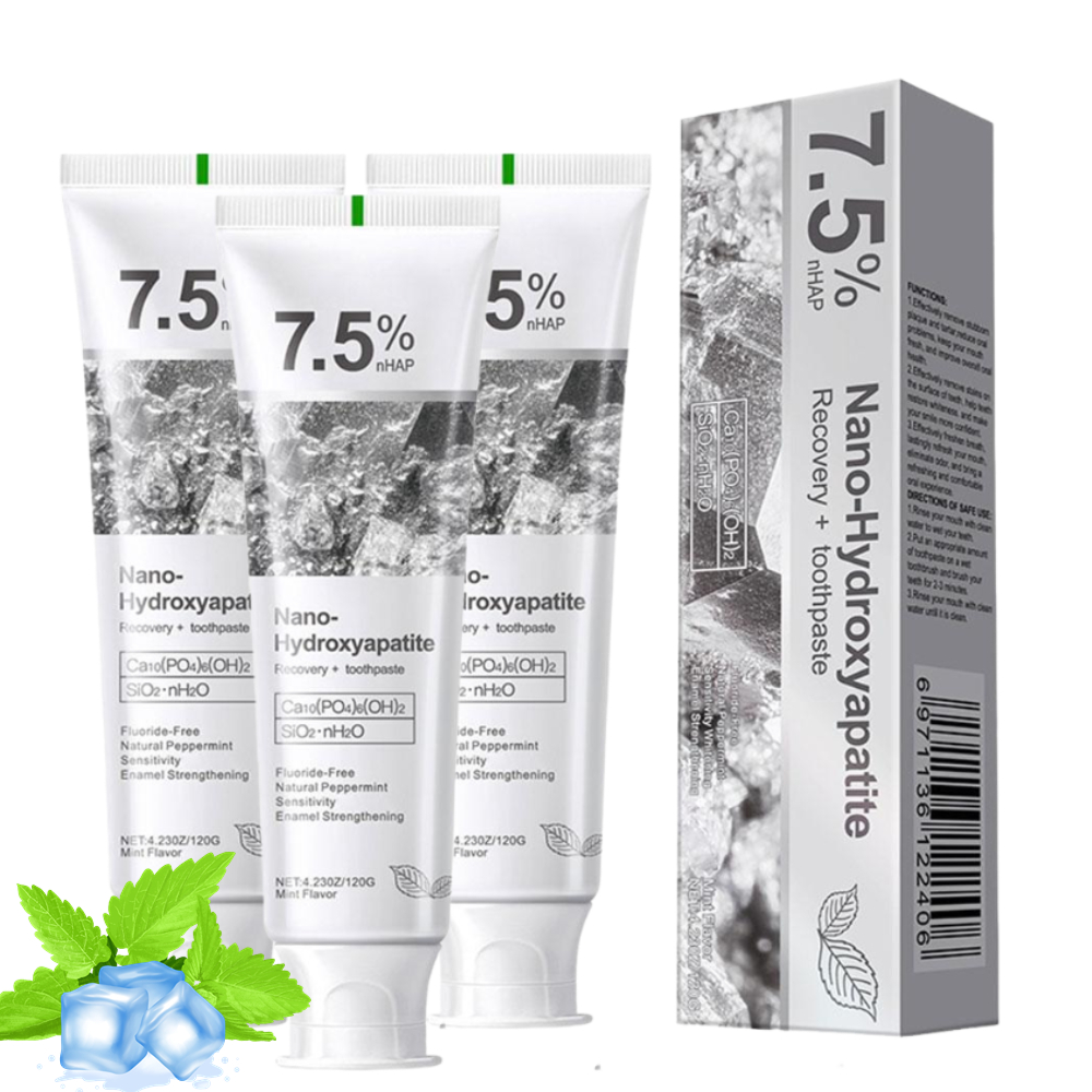 Teeth Whitening Toothpaste - 7.5% Nano Hydroxyapatite Toothpaste Whitening Gentle