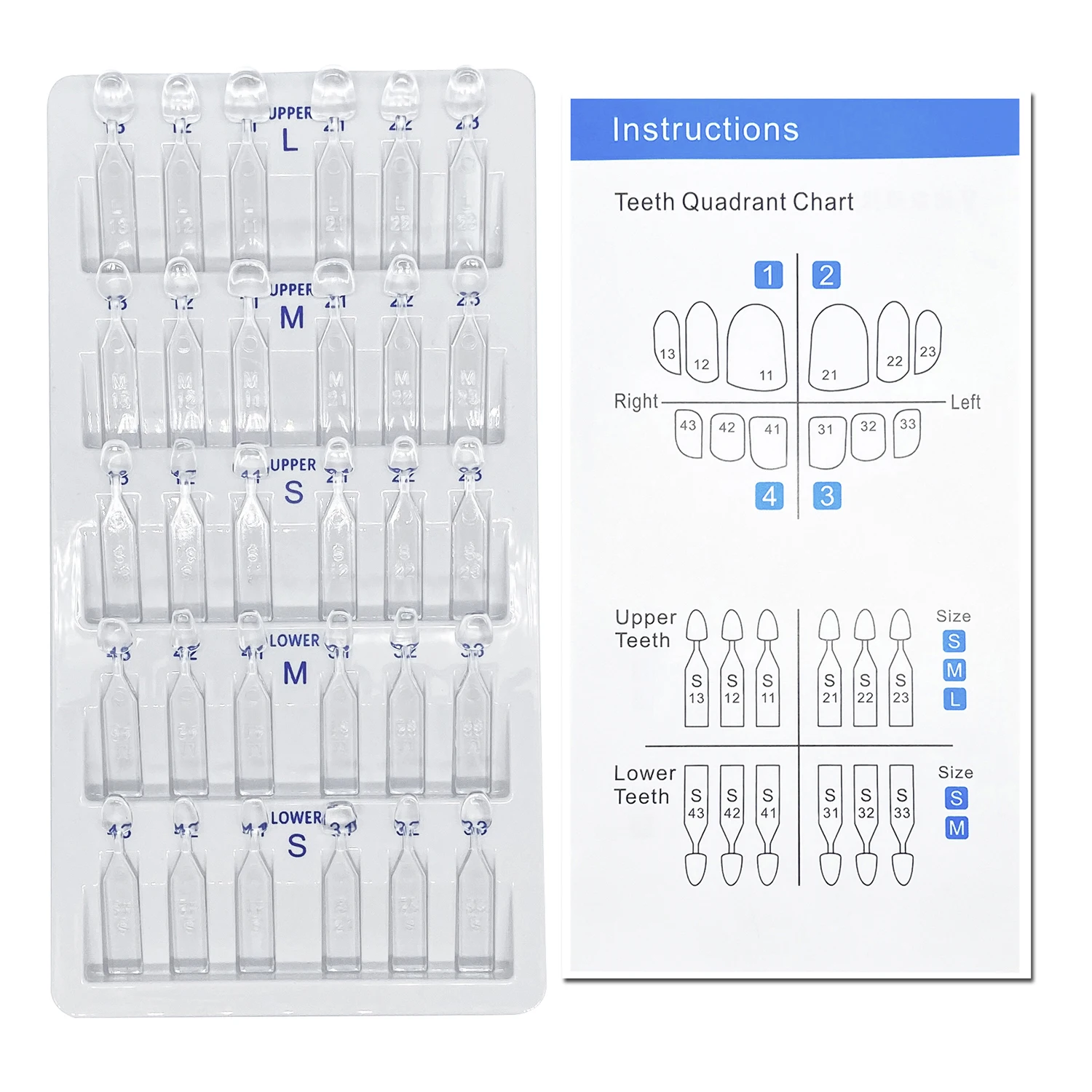 32pcs/Set Dental Veneer Mould  - Teeth Whitening Zoom recension och pris
