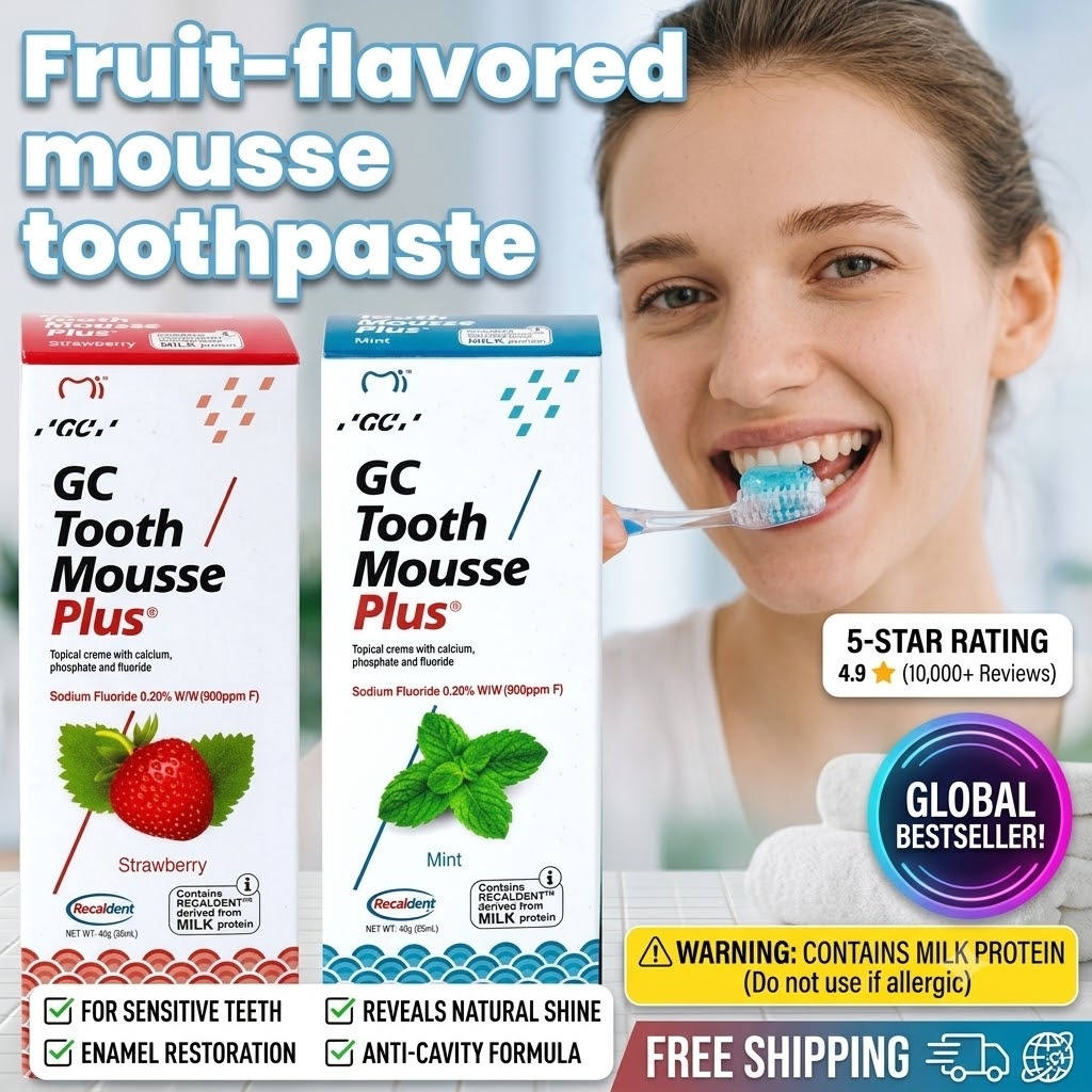 50g GC Fruit Flavor Mousse Too - Teeth Whitening Mousse recension och pris
