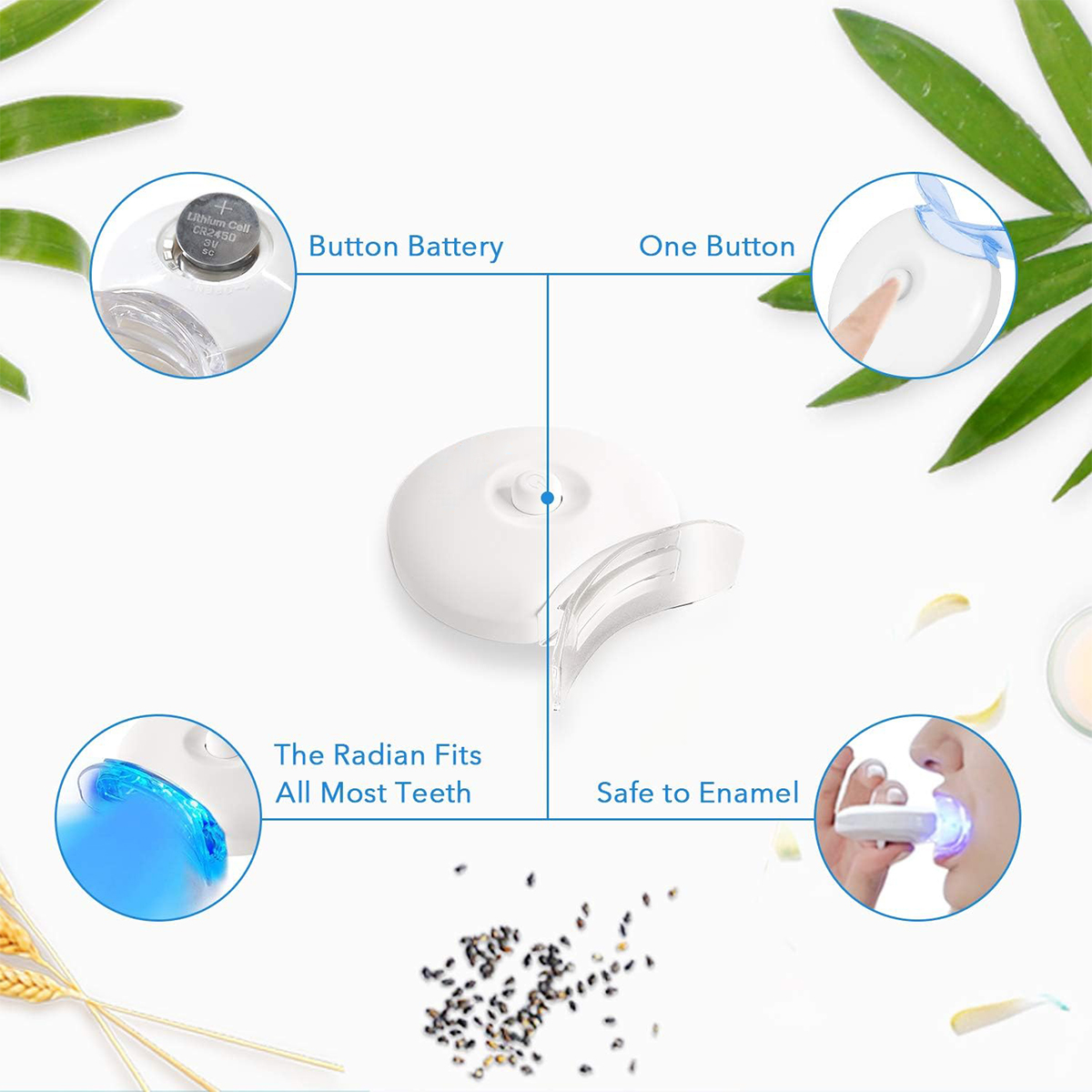 Teeth Whitening Kit - 5X LED L - Teeth Whitening Toothpaste recension och pris