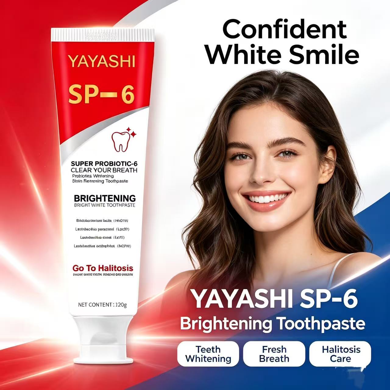 Sp-6 Probiotic Toothpaste Brig - Teeth Whitening Toothpaste recension och pris