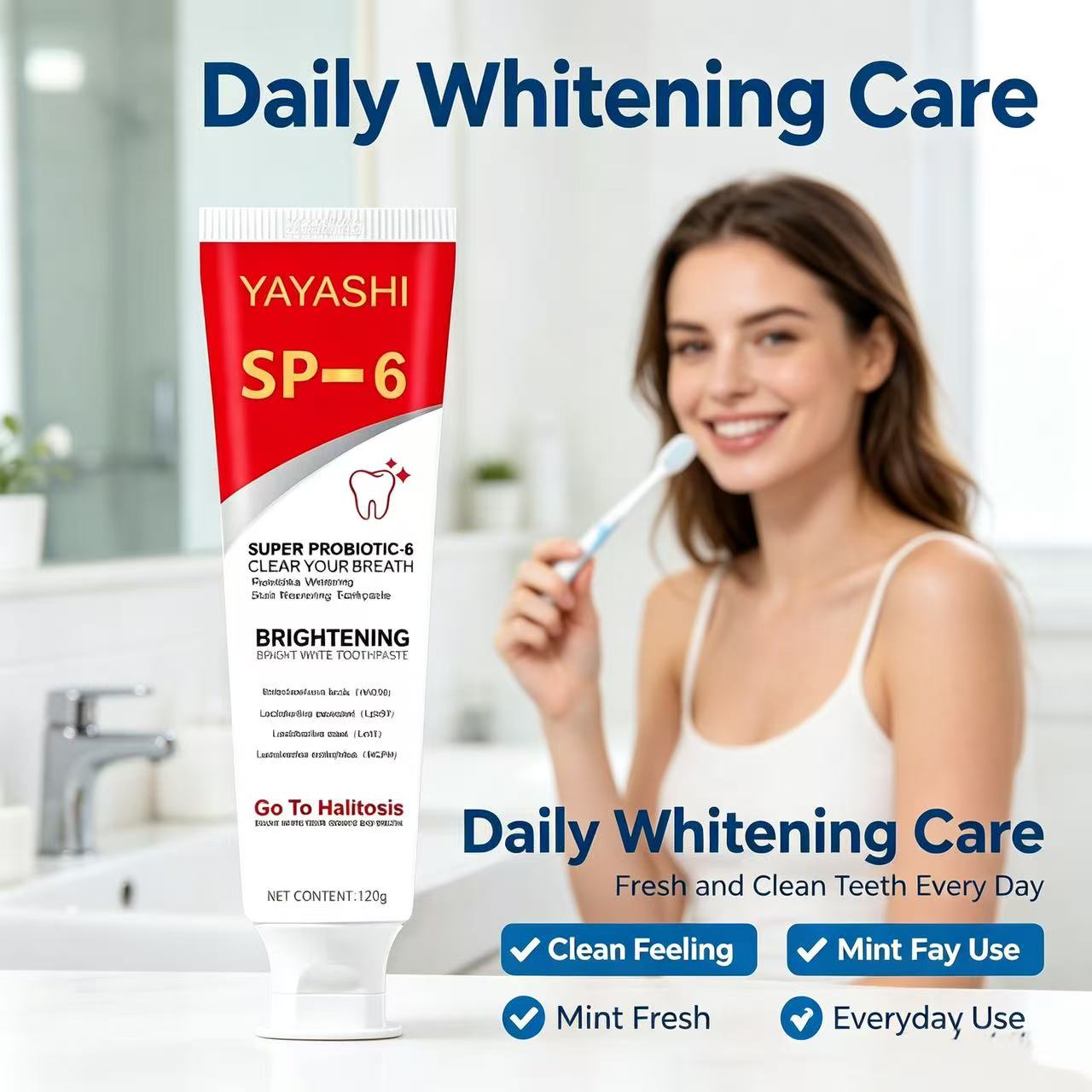 Sp-6 Probiotic Toothpaste Brig - Teeth Whitening Toothpaste recension och pris