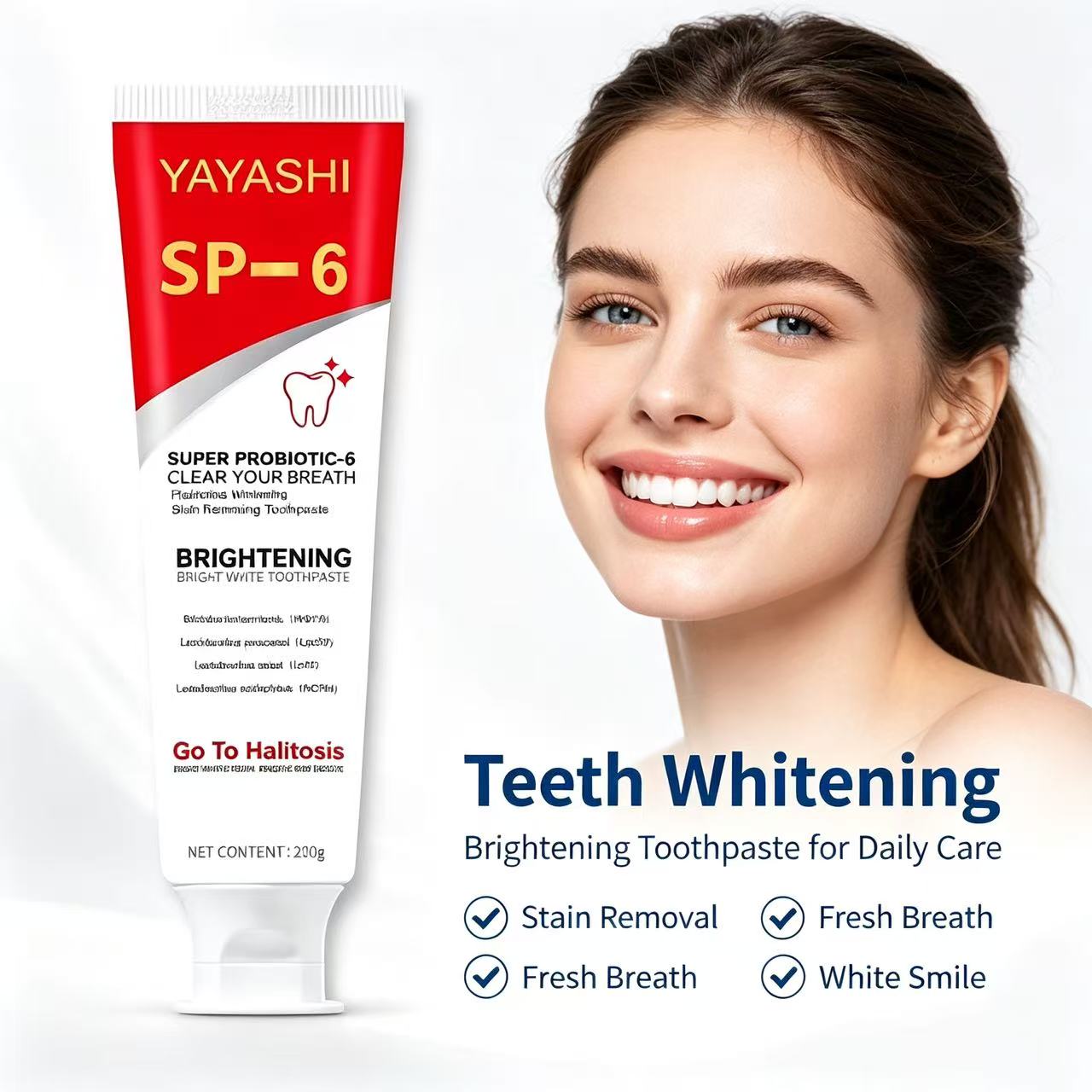 Sp-6 Probiotic Toothpaste Brig - Teeth Whitening Toothpaste recension och pris