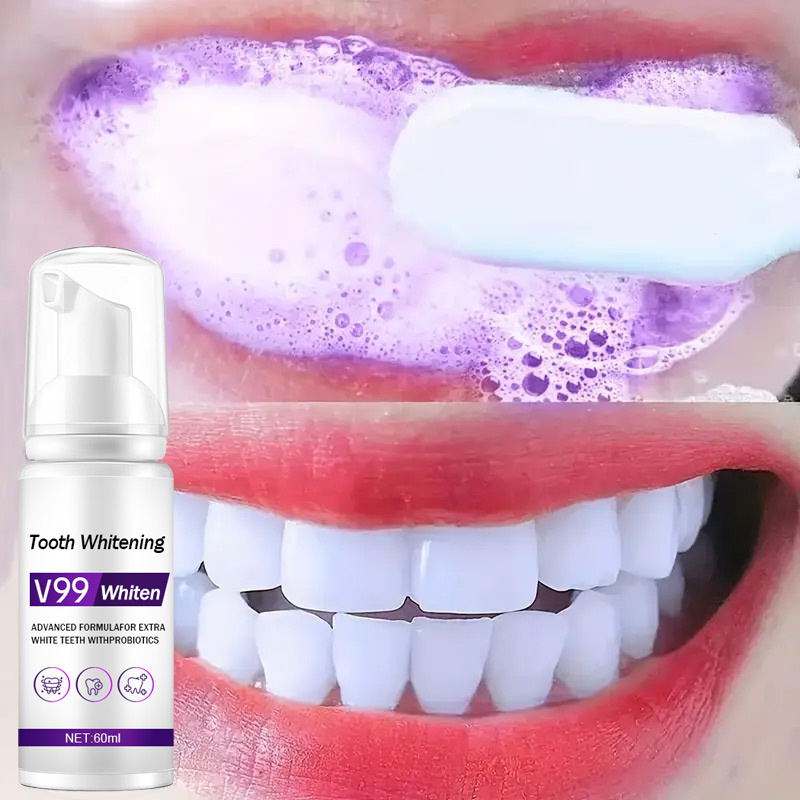 Mousse V99 Toothpaste Teeth Cl - Teeth Whitening Mousse recension och pris