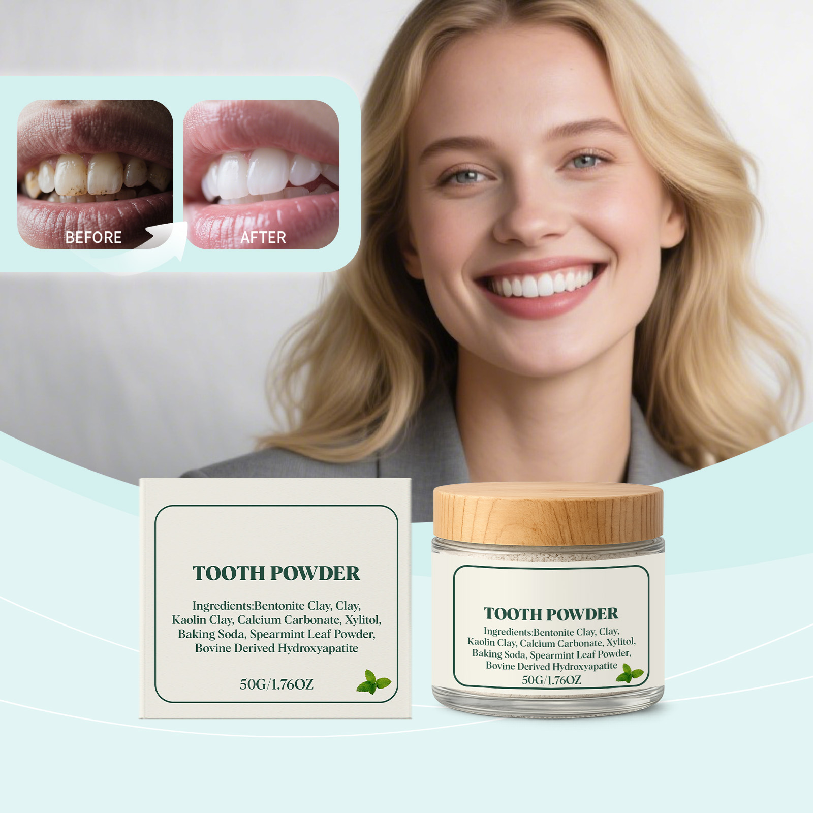 Peppermint stain-removing toot - Teeth Whitening Ingredients recension och pris