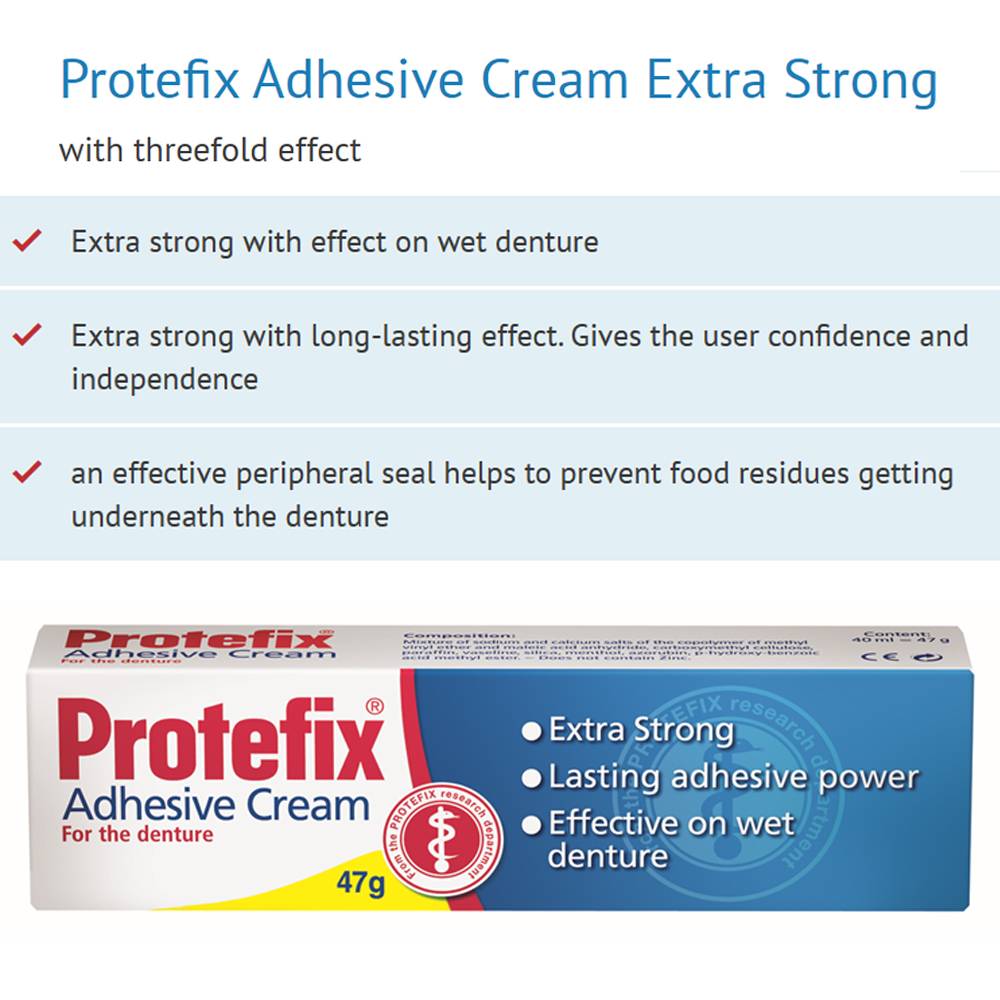 Protefix Adhesive Cream For De - Teeth Whitening Ingredients recension och pris