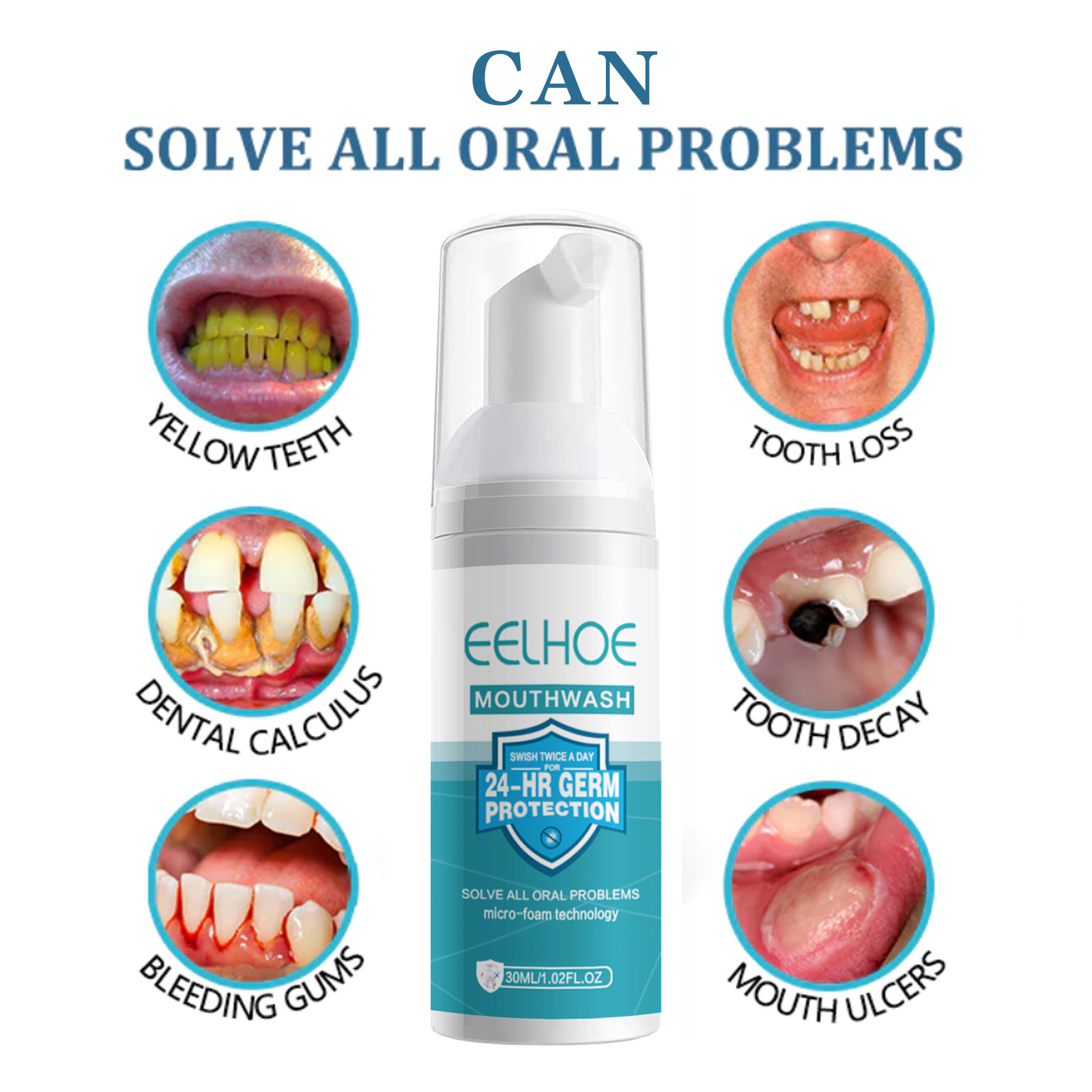EELHOE Tooth Whitening Cleanin - Teeth Whitening Mousse recension och pris