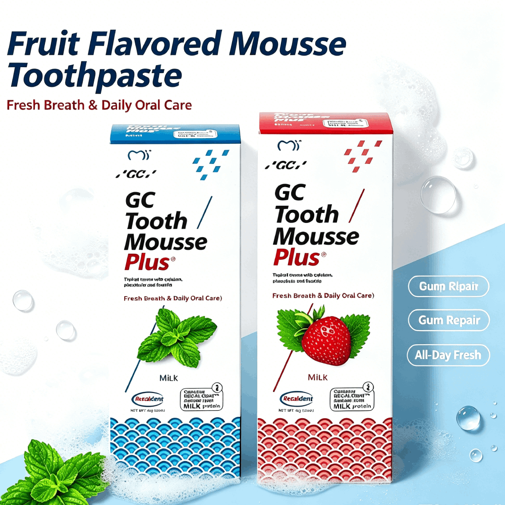 Fruit Flavored Mousse Toothpas - Teeth Whitening Mousse recension och pris