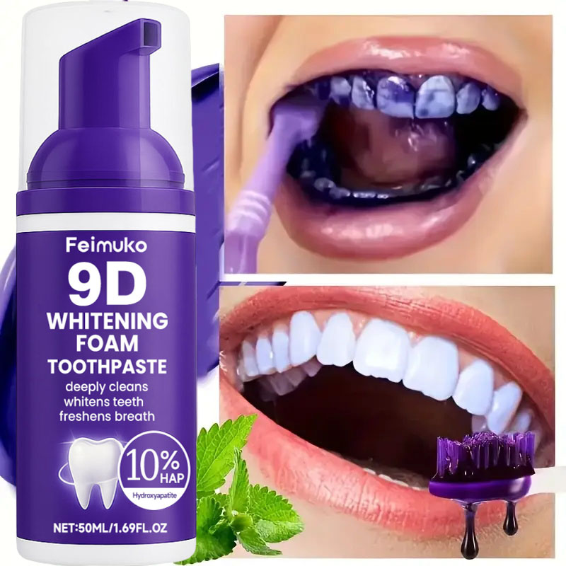 9D Purple Teeth Whitening Toot - Teeth Whitening Mousse recension och pris
