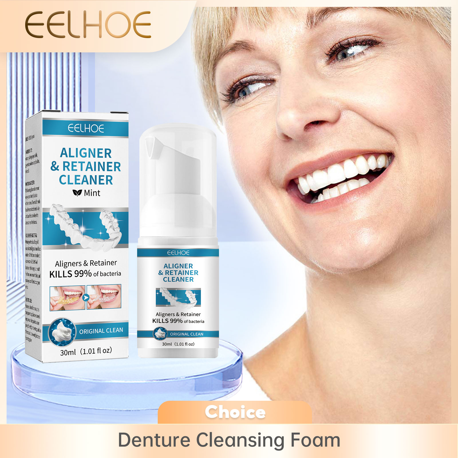 Aligner Denture Cleaner Foam D - Teeth Whitening Toothpaste recension och pris