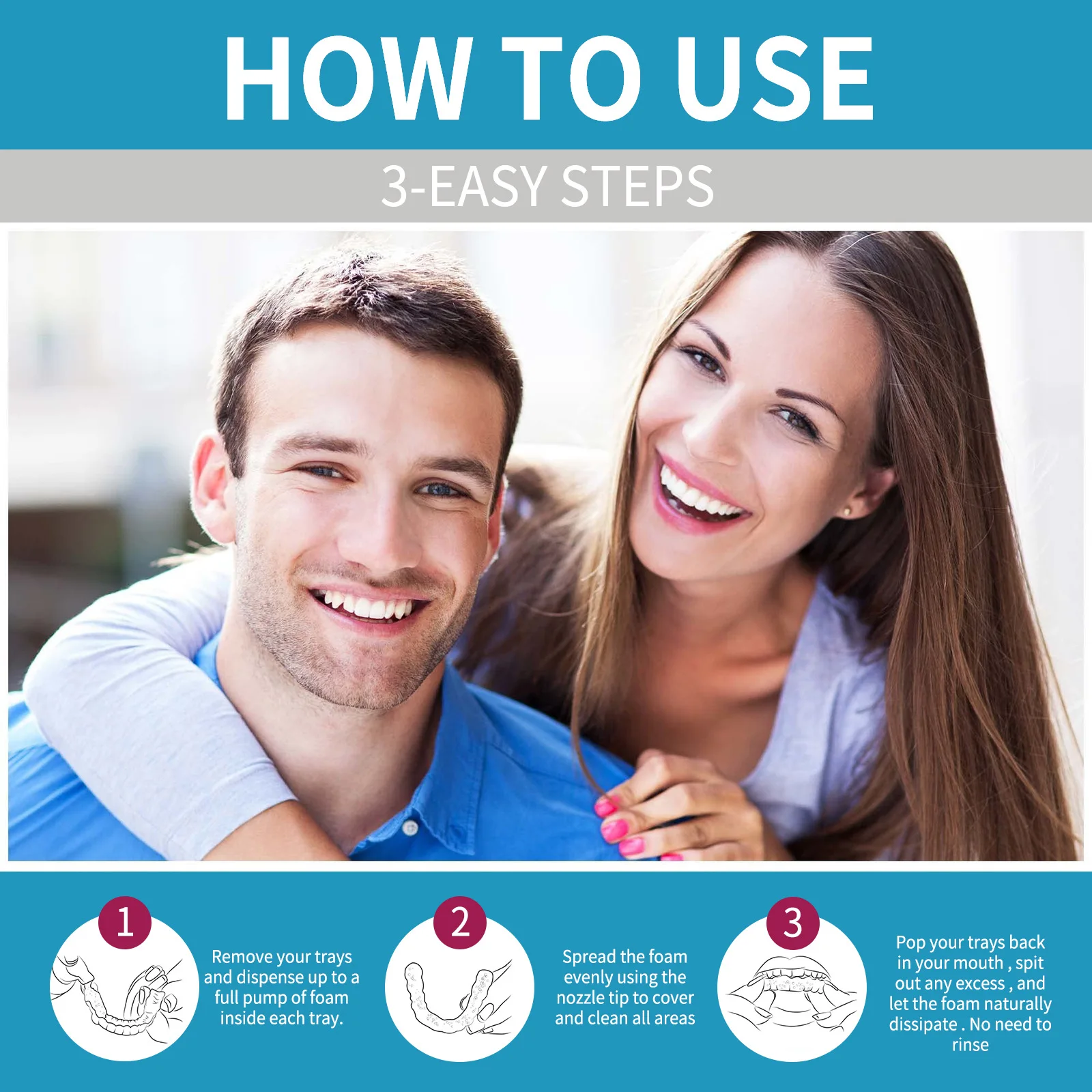 Aligner Denture Cleaner Foam D - Teeth Whitening Toothpaste recension och pris