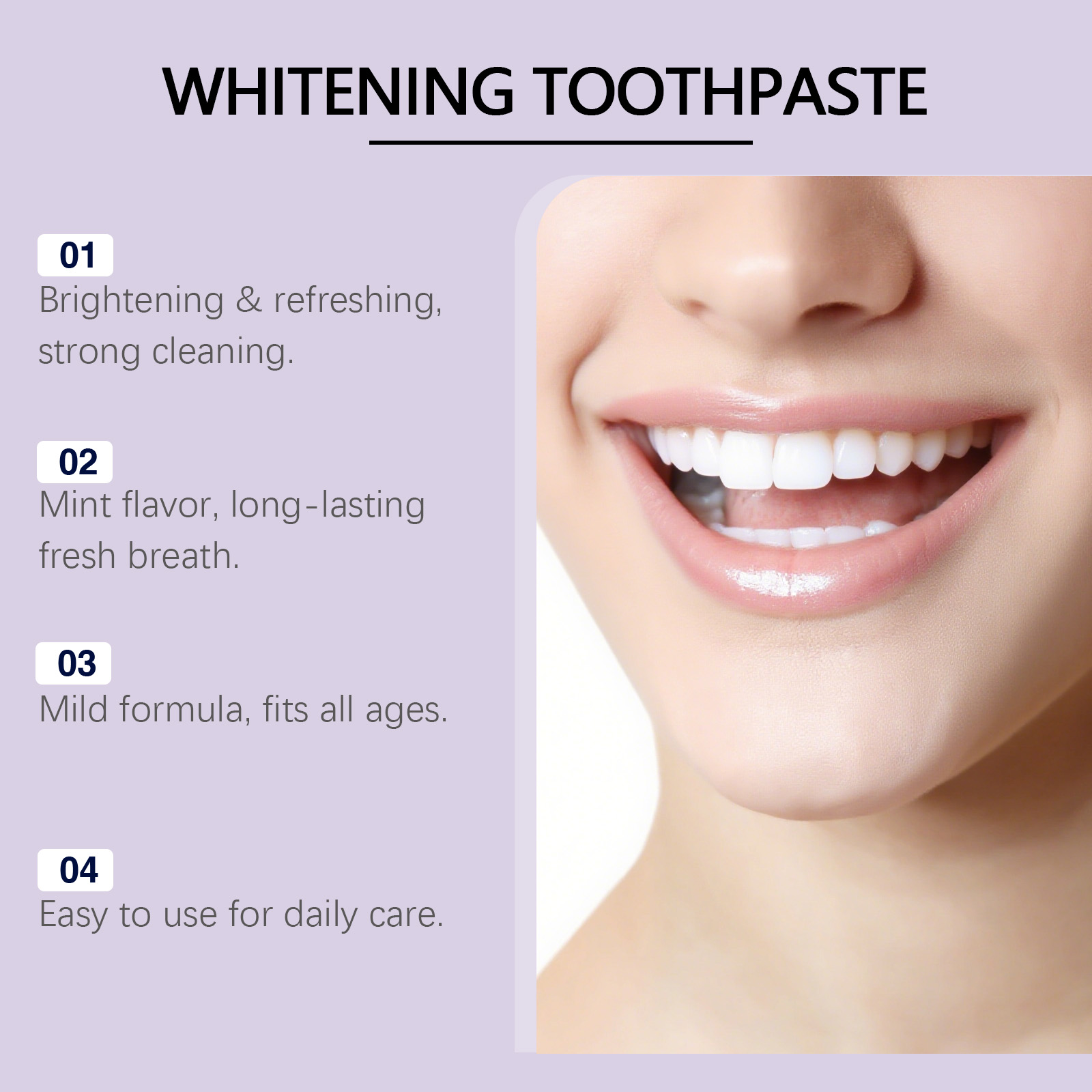 Bee Venom Purple Toothpaste Hy - Teeth Whitening Mousse recension och pris