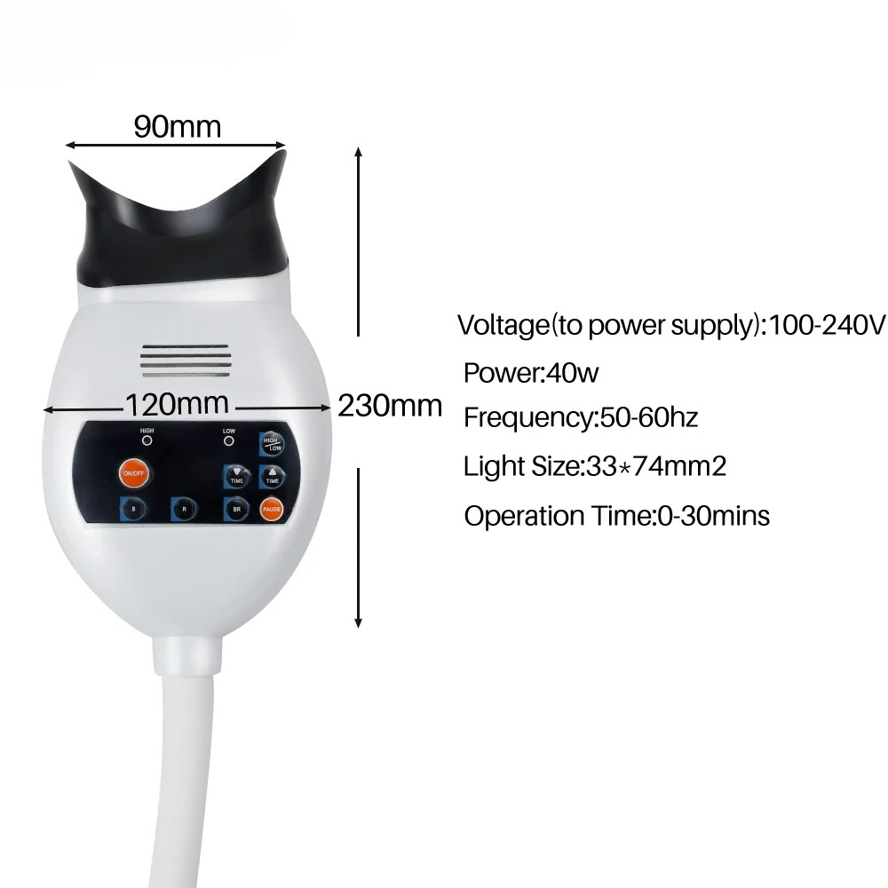 Adjustable 3 Colors LED Teeth  - Teeth Whitening Light recension och pris