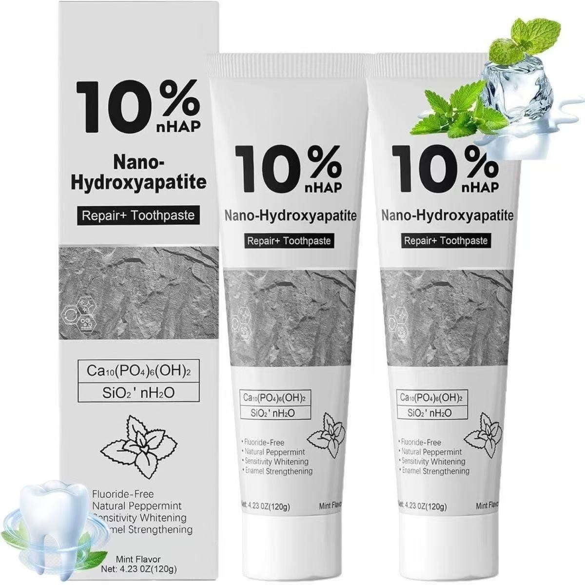 10% Nano Hydroxyapatite Whiten - Teeth Whitening Toothpaste recension och pris