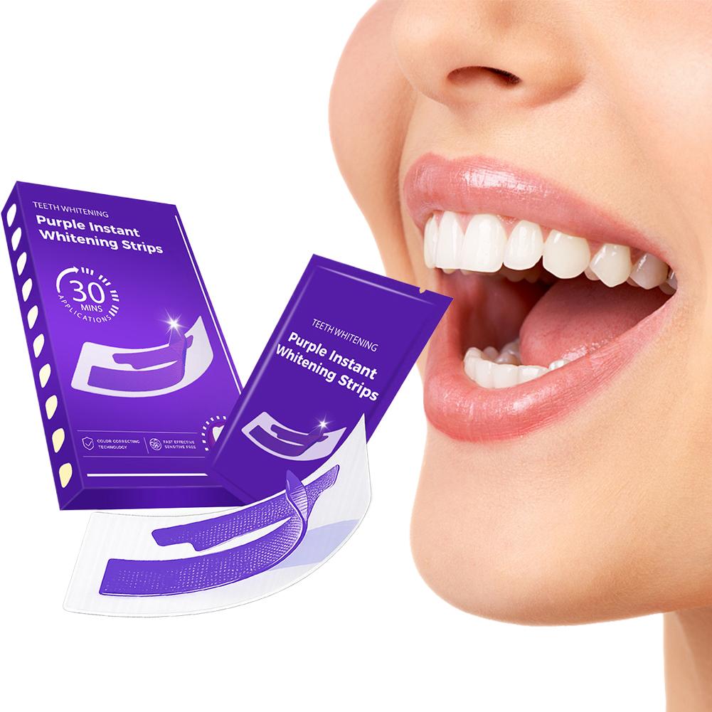 42Pairs Purple Teeth Whitening - Teeth Whitening Quotes recension och pris