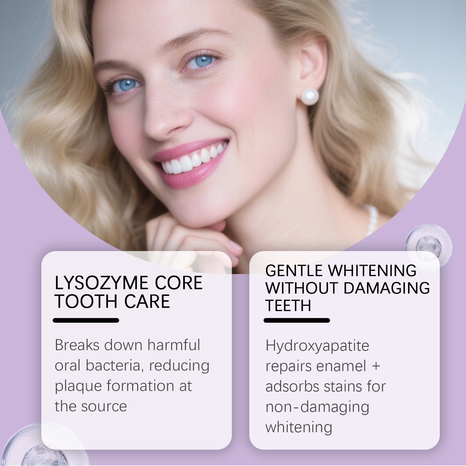 Hydroxyapatite White Teeth Mou - Teeth Whitening Mousse recension och pris
