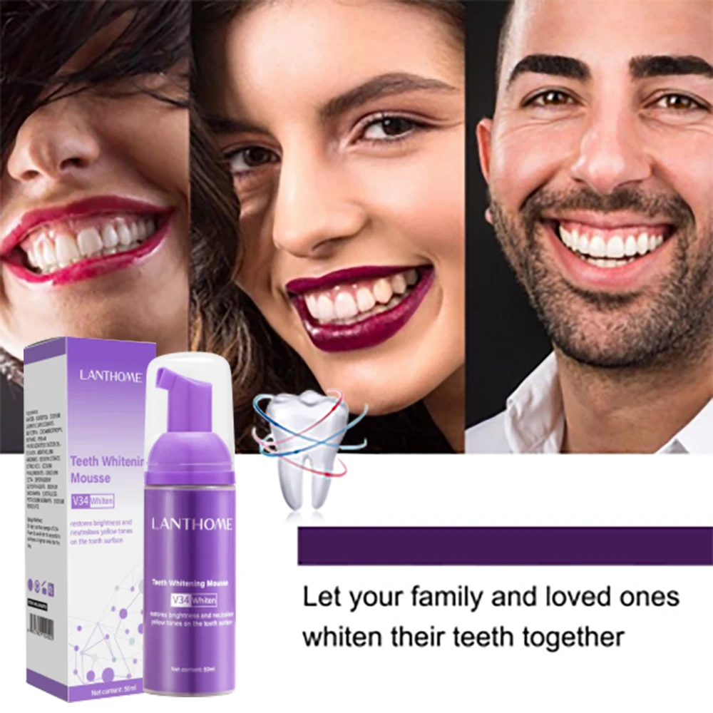 Mousse V34 Toothpaste Teeth Cl - Teeth Whitening Mousse recension och pris
